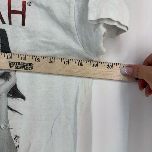 Aaliyah Womens White Concert R&B Singer Music Classic Graphic T-Shirt Small - Picture 5 of 6